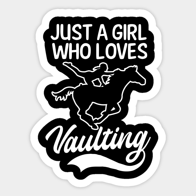 Equestrian Shirt | Girl Who Loves Vaulting Sticker by Gawkclothing